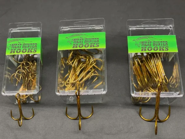 Three packs of hooks are shown in a row.